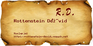 Rottenstein Dávid névjegykártya
